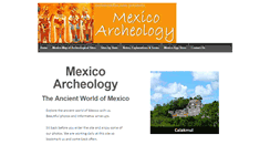 Desktop Screenshot of mexicoarcheology.com