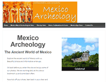 Tablet Screenshot of mexicoarcheology.com